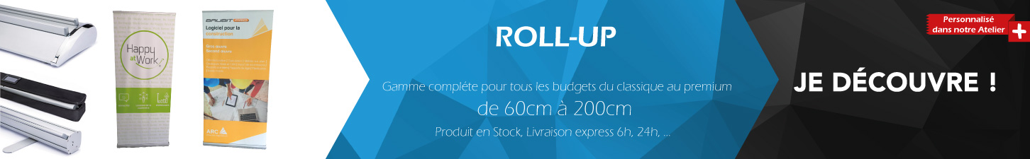 Impression roll-up personnalis express