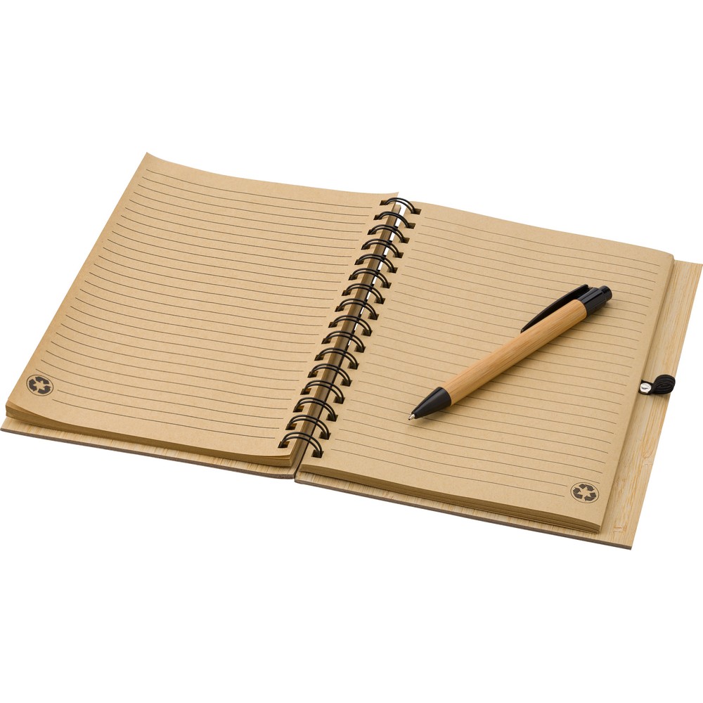 Cahier bambou A5 stylo bille