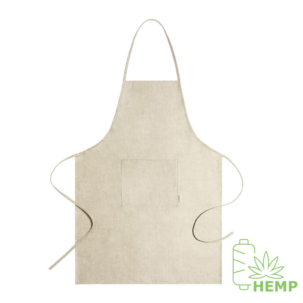 Tablier de cuisine en tissu de chanvre