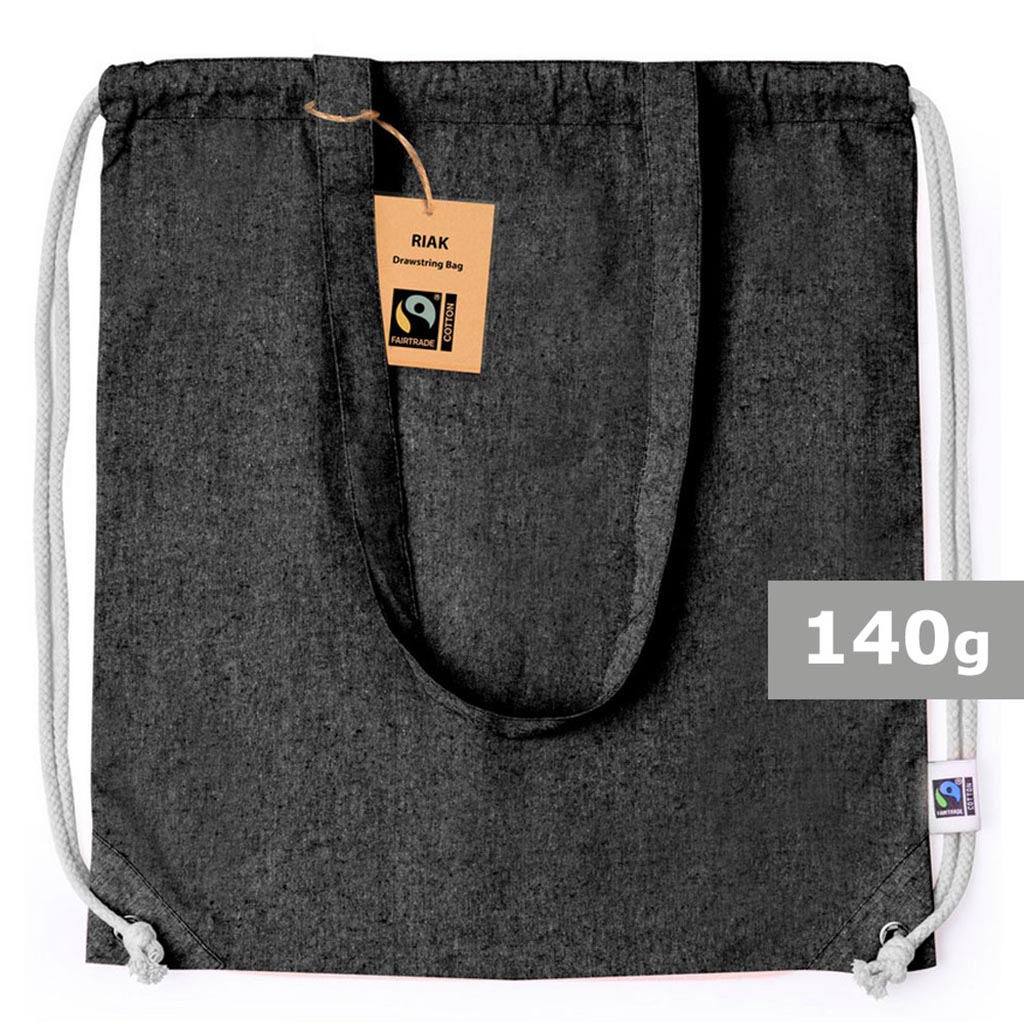 Sac  cordon en coton recycl sac shopping