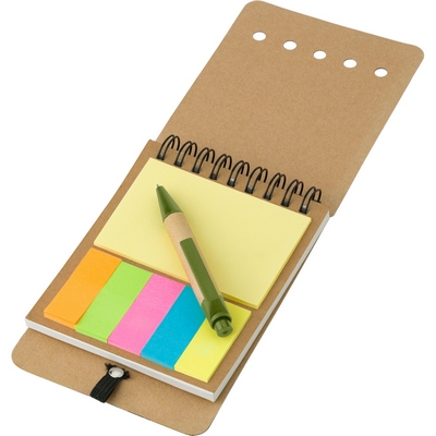 Carnet marque-page autocollantes stylo