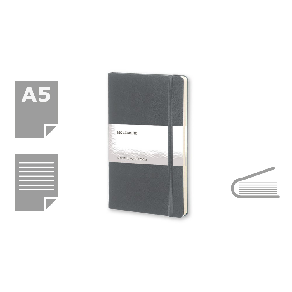 Carnet Moleskine 13 x 21 cm 