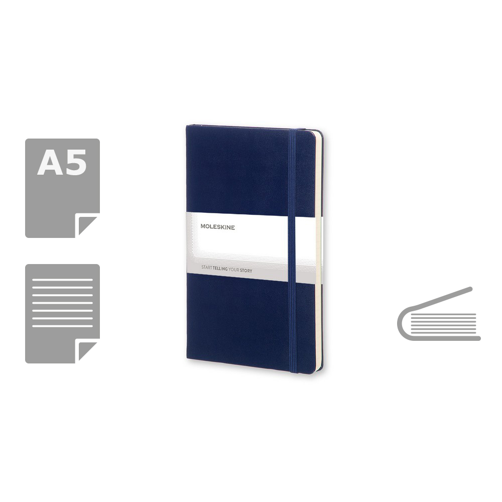 Carnet Moleskine 13 x 21 cm 