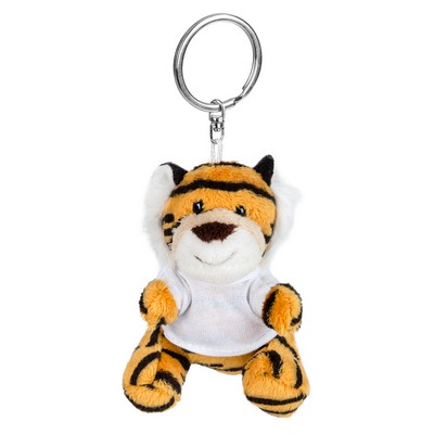 Raine tigre en peluche porte-cls