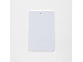 Carte pvc perfore vertical 0.76mm 86x54mm par 100ex