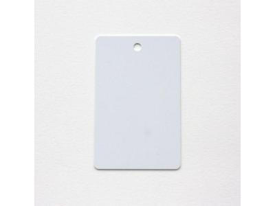 Carte pvc perfore vertical 0.76mm 86x54mm par 100ex