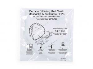 Emballage et informations de conservation / utilisation du masque FFP3