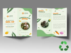 Impression dpliant papier recycl 2 volets