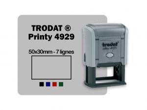 Tampon personnalis rectangulaire 50x30mm Trodat Printy 4929