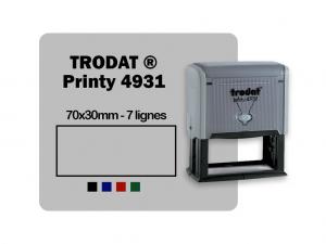 Tampon personnalis rectangulaire 70x30mm Trodat Printy 4931