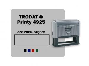 Tampon personnalis rectangulaire 82x25mm Trodat Printy 4925