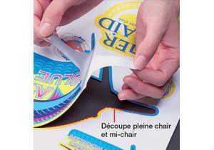 autocollant dcoupe mi chair personnalis imprim