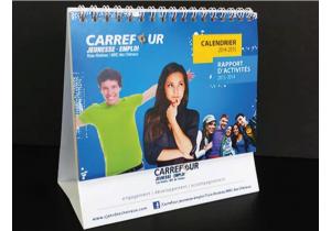 calendrier table autoportant pli spirale suisse bern