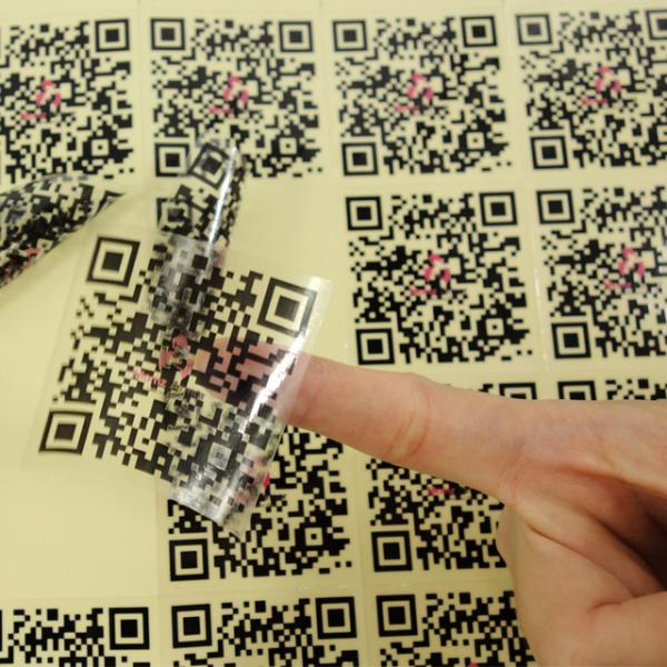 Autocollant transparent personnalisé imprimé en quadrichromie