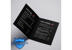 menu brochure restaurant bar anti bacterien virucide covid argent ion suisse bale