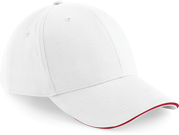 White / Classic Red