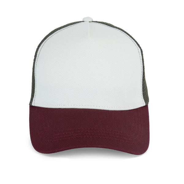 Ivory / Dark Cherry / Organic Khaki