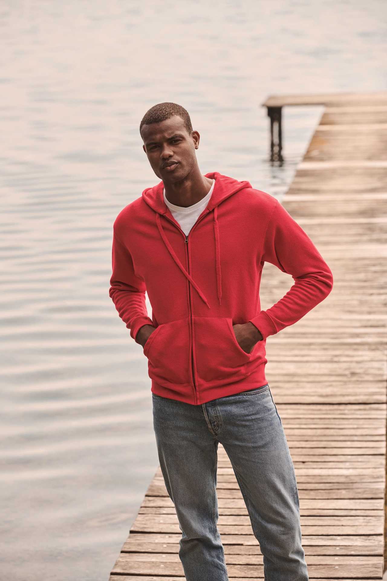 Sweat-shirt Homme Fruit Of The Loom - Coupe Classique, Col Rond, 80% Coton