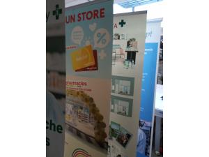 Banner enroulable publicitaire 85cm multi visuels