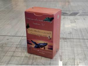 Jeu de cartes 100% sur mesure avec boite carton personnalis� pour Sagesse Animale � Les Bayards