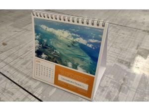 Calendrier de Table personnalis� avec impression couleur et reliure spirale pour FIDUCIAIRE DE LA PRAILLE � Carouge