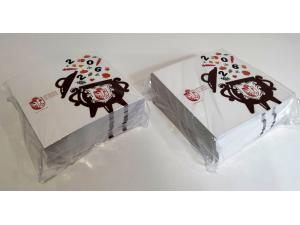 D�pliant Classique 9cm pli� en deux avec impression couleurs pour STOJAN VOUMARD � carouge