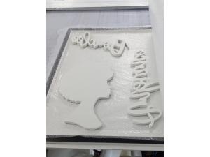 Enseigne mural dcoupe logo et impression sur pvc 15 mm