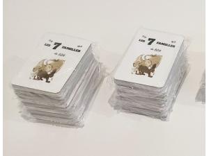 Jeu de cartes 7 familles 100% sur mesure pour bureau des arts bichat � beauchamp