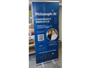 Roll-up Alu Classique 85x200 cm pour Global Cellulose Fibers � Geneva
