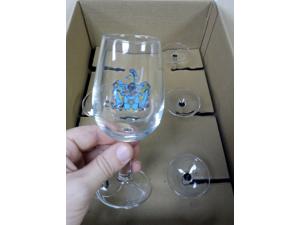 Verre  vin avec personnalisation couleur quadri