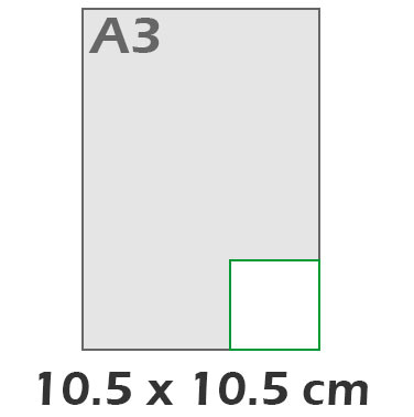 Carte carr� petite 10.5x10.5 cm