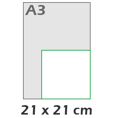 Carte carr� grande 21x21 cm